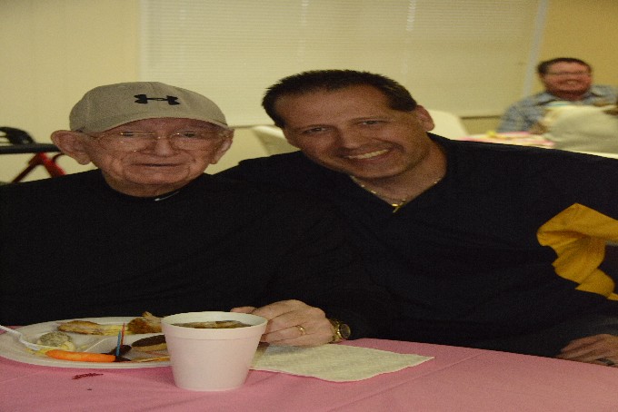 Max Holleyman - Age 95 and Pastor Greg